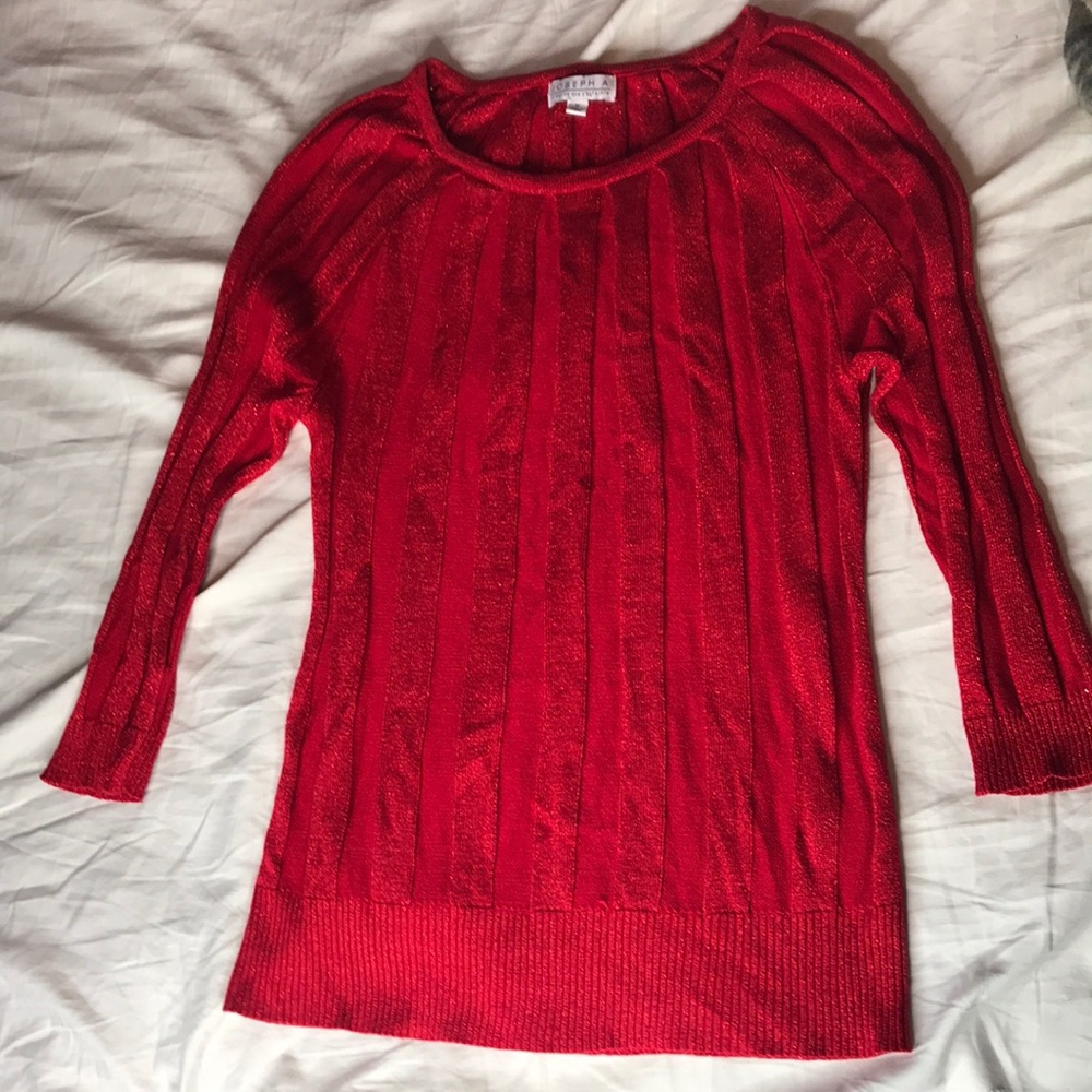 Gorgeous Joseph A red sweater